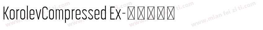 KorolevCompressed Ex字体转换